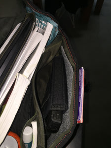 Kohroo Gun Holster in briefcase, purse bag attach with velcro carpet hook & loop